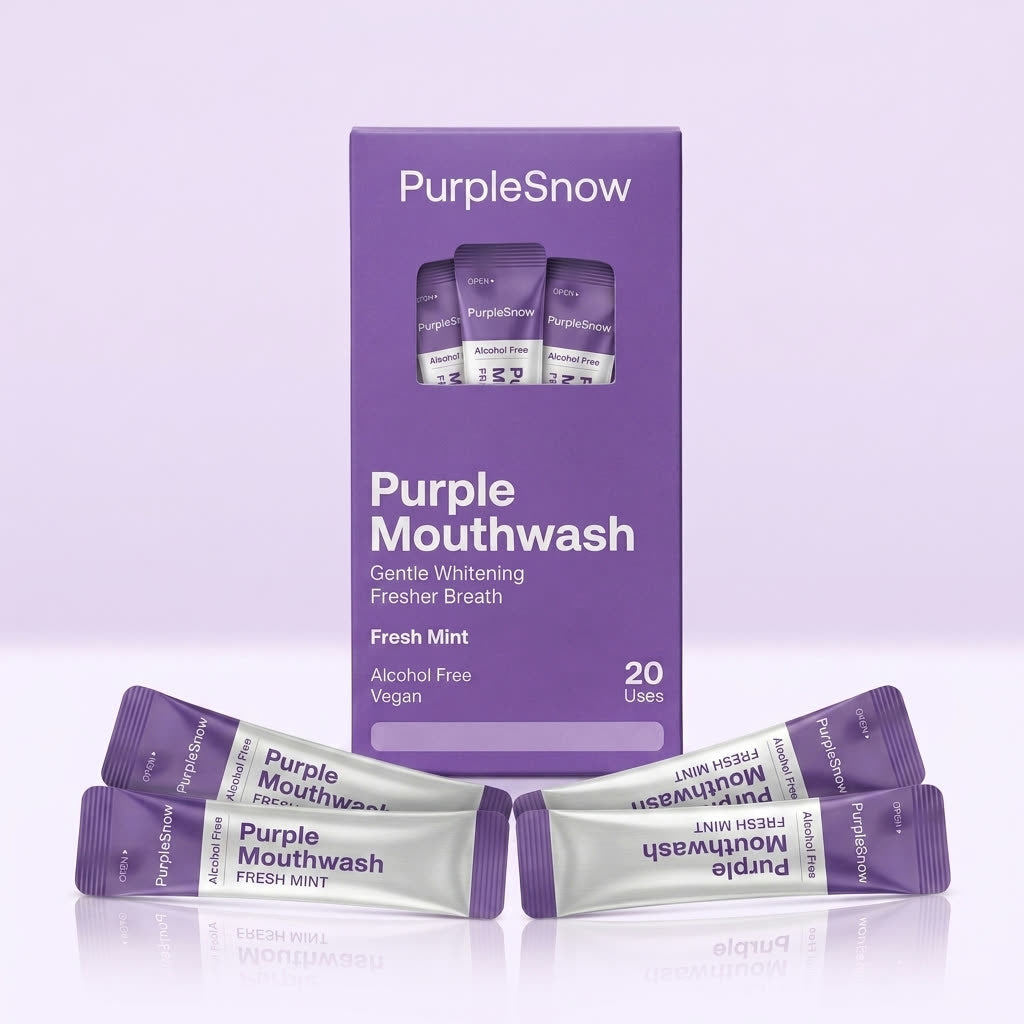 PurpleSnow Gels box and sachets packshot